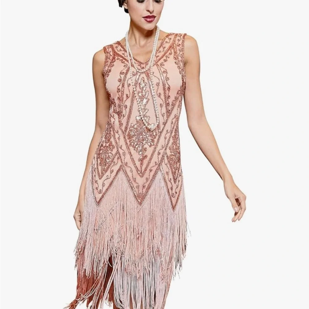 Women's 1920's Flapper Dress/Costume- - Picture 1 of 16